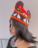 Handwoven Toghu Bamenda Hat – Traditional Cameroonian Crown