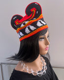 Handwoven Toghu Bamenda Hat – Traditional Cameroonian Crown