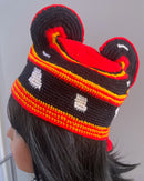 Handwoven Toghu Bamenda Hat – Traditional Cameroonian Crown