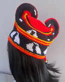 Handwoven Toghu Bamenda Hat – Traditional Cameroonian Crown