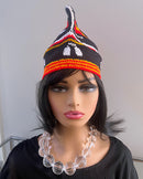 Handwoven Toghu Bamenda Hat – Traditional Cameroonian Crown