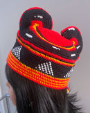 Handwoven Toghu Bamenda Hat – Traditional Cameroonian Crown