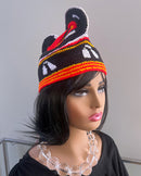 Handwoven Toghu Bamenda Hat – Traditional Cameroonian Crown