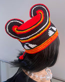 Handwoven Toghu Bamenda Hat – Traditional Cameroonian Crown