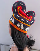 Handwoven Toghu Bamenda Hat – Traditional Cameroonian Crown