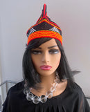 Handwoven Toghu Bamenda Hat – Traditional Cameroonian Crown