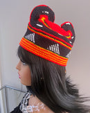 Handwoven Toghu Bamenda Hat – Traditional Cameroonian Crown