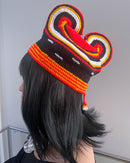 Handwoven Toghu Bamenda Hat – Traditional Cameroonian Crown