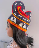 Handwoven Toghu Bamenda Hat – Traditional Cameroonian Crown