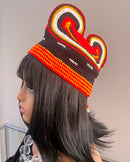 Handwoven Toghu Bamenda Hat – Traditional Cameroonian Crown