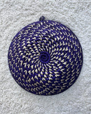 Uganda hand woven Baskets 12" - Purple / Beige - Afrilege