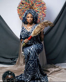 Bamileke Authentic Ndop Textile Tapestry Cloth from Cameroon - Afrilege