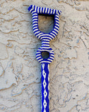 Bamileke Hand Beaded African Carved Walking Stick / Cane - Afrilege