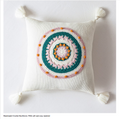 Boho Crochet Mandala Throw Pillow Covers with Tassels - Afrilege