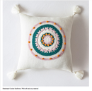 Boho Crochet Mandala Throw Pillow Covers with Tassels - Afrilege