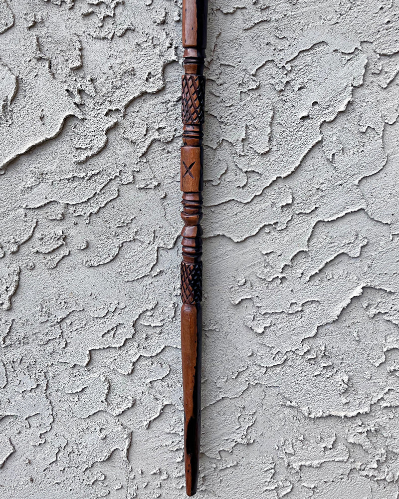Ebony Wood Carved Walking stick / cane - Afrilege