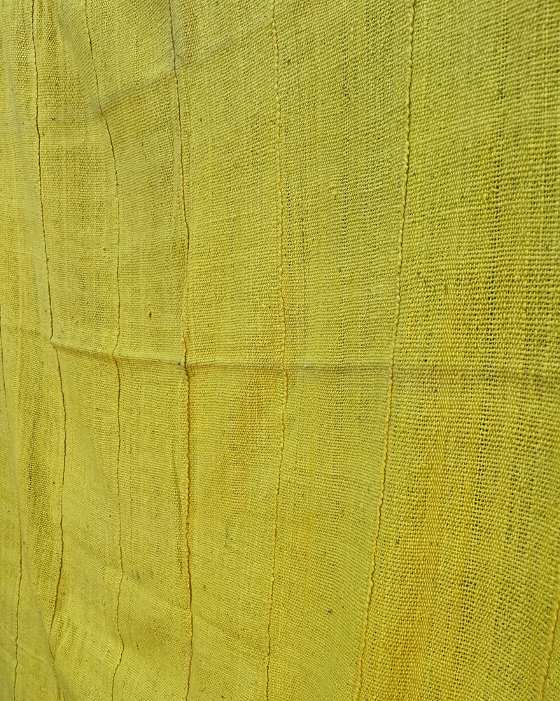 Authentic African Handmade Bogolan Mud cloth - Yellow - Afrilege