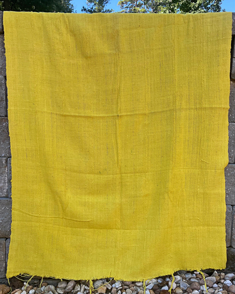 Authentic African Handmade Bogolan Mud cloth - Yellow - Afrilege