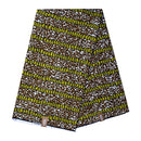 African Wax Print Fabric by The Yard - Brown / Yellow - Afrilege