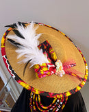 Carmela African Print Wide-Brim Church Hat