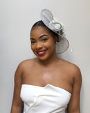 Wedding Fascinator hair clip hat - Afrilege