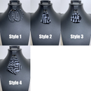 Bamileke African print drop earrings - Afrilege