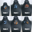 Bana Blue African print drop earrings - Afrilege