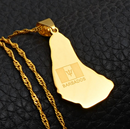 Barbados Map Pendant Necklace - Afrilege