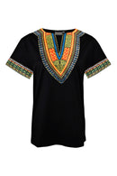 Black African Dashiki Men T-Shirt - Afrilege