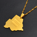 Botswana Map Pendant Necklace - Afrilege