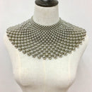 Egyptian Inspired Maxi Choker Necklace (Silver) - Afrilege