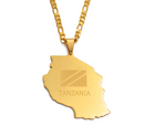 Tanzania Map Pendant Necklace - Afrilege