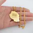 Tanzania Map Pendant Necklace - Afrilege