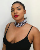 Abasi African print choker necklace - Afrilege