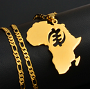 Africa map Pendant necklace - Afrilege