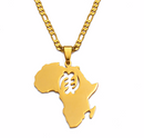 Africa map Pendant necklace - Afrilege