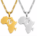 Africa map Pendant necklace - Afrilege