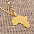 Africa map Pendant necklace - Afrilege