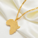 Africa map Pendant necklace - Afrilege