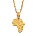 Africa map Pendant necklace - Afrilege