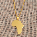 Africa map Pendant necklace - Afrilege