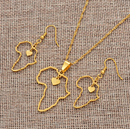 Africa map Pendant Set - Afrilege