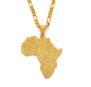 Africa map Pendant necklace - Afrilege