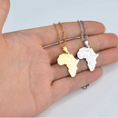 Africa Map Necklace - Afrilege