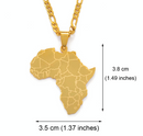 Africa map Pendant necklace - Afrilege