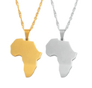 Africa map Pendant necklace - Afrilege