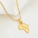 Africa map Pendant necklace - Afrilege