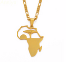 Africa map Pendant necklace - Afrilege
