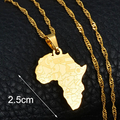 Africa Map Necklace - Afrilege