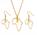 Africa map Pendant Set - Afrilege